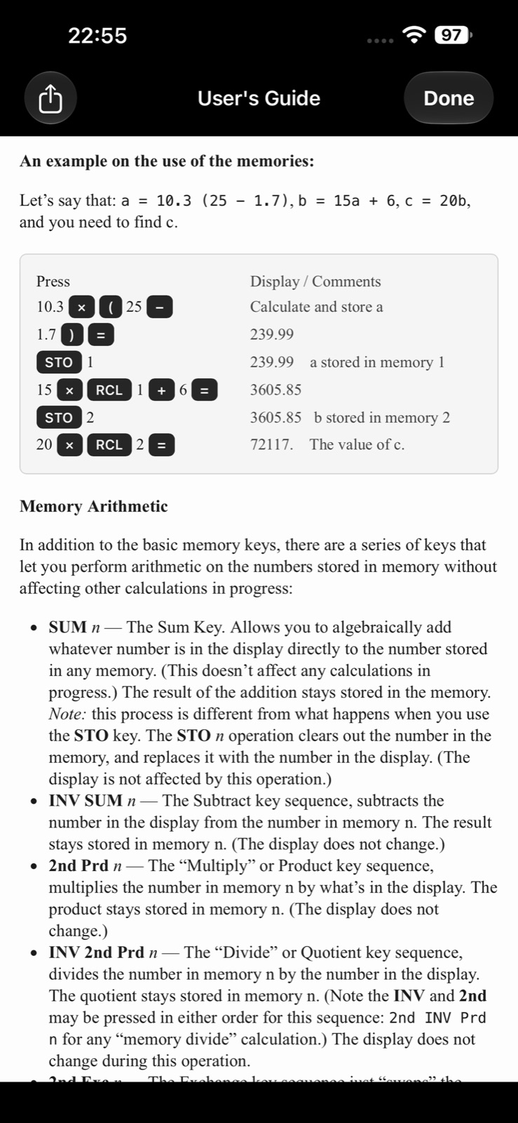 MY57 user's guide on iOS