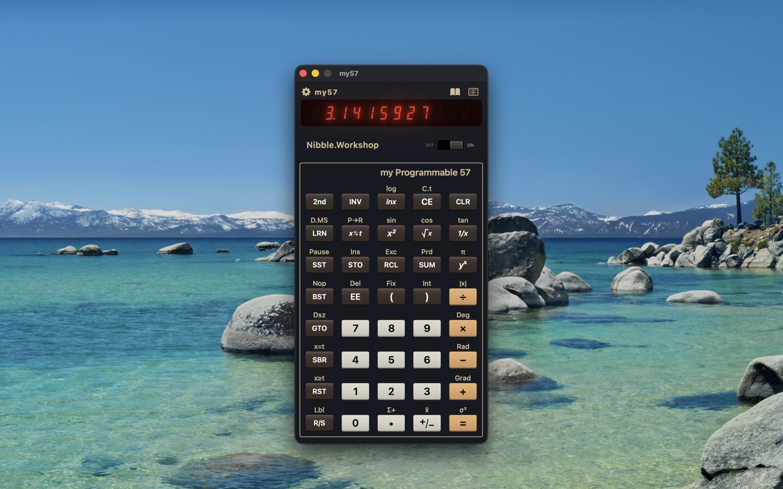 MY57 - TI-57 Microcode Emulator running on macOS