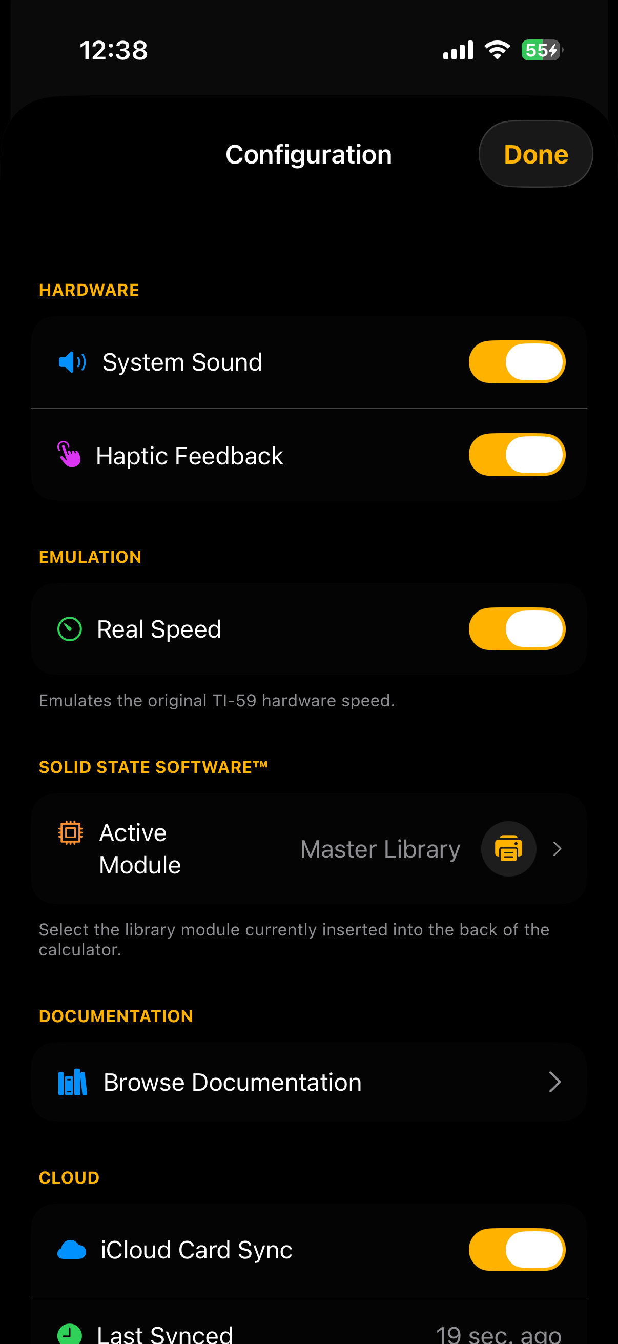 MY59 on iOS