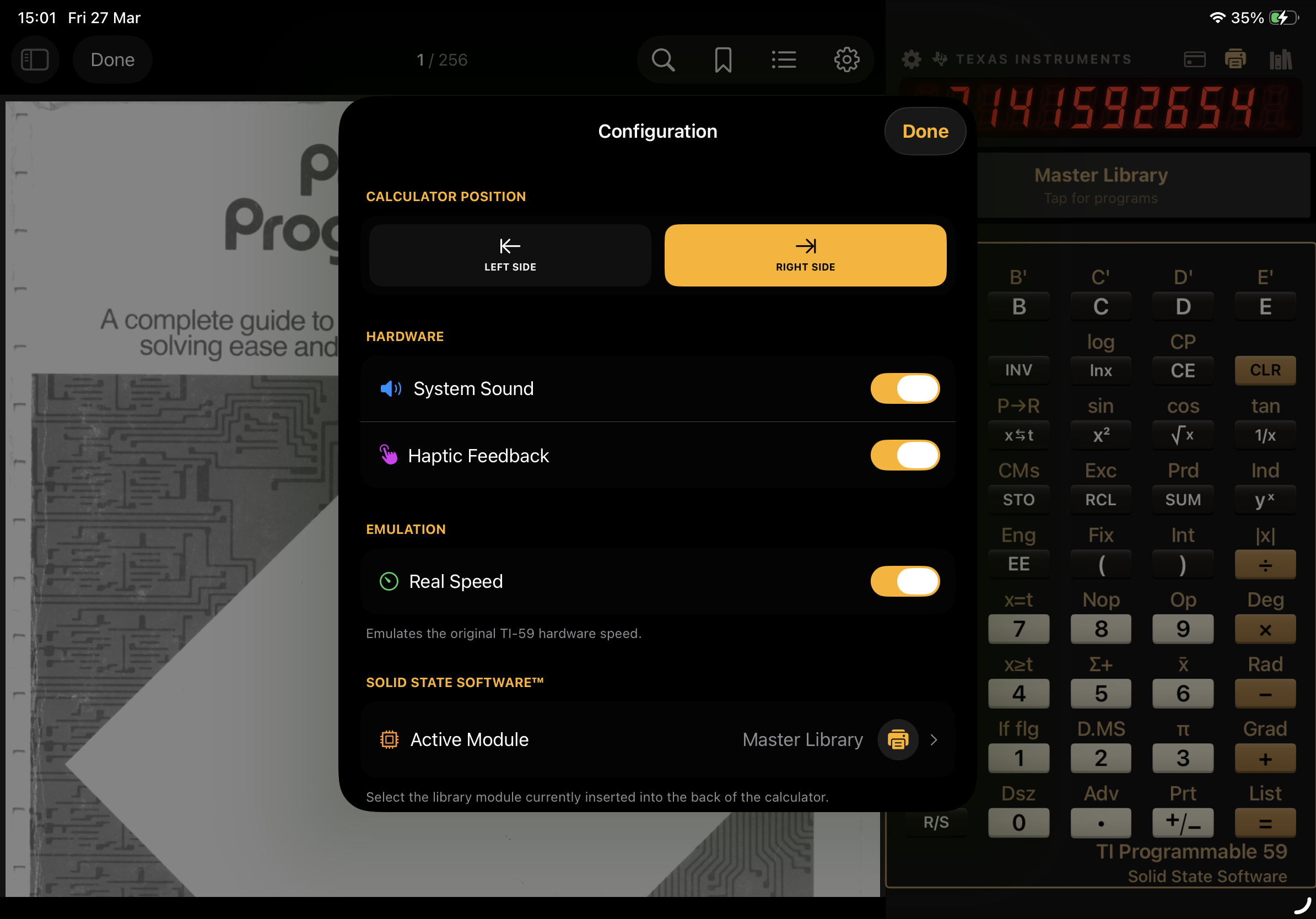 MY59 on iPadOS