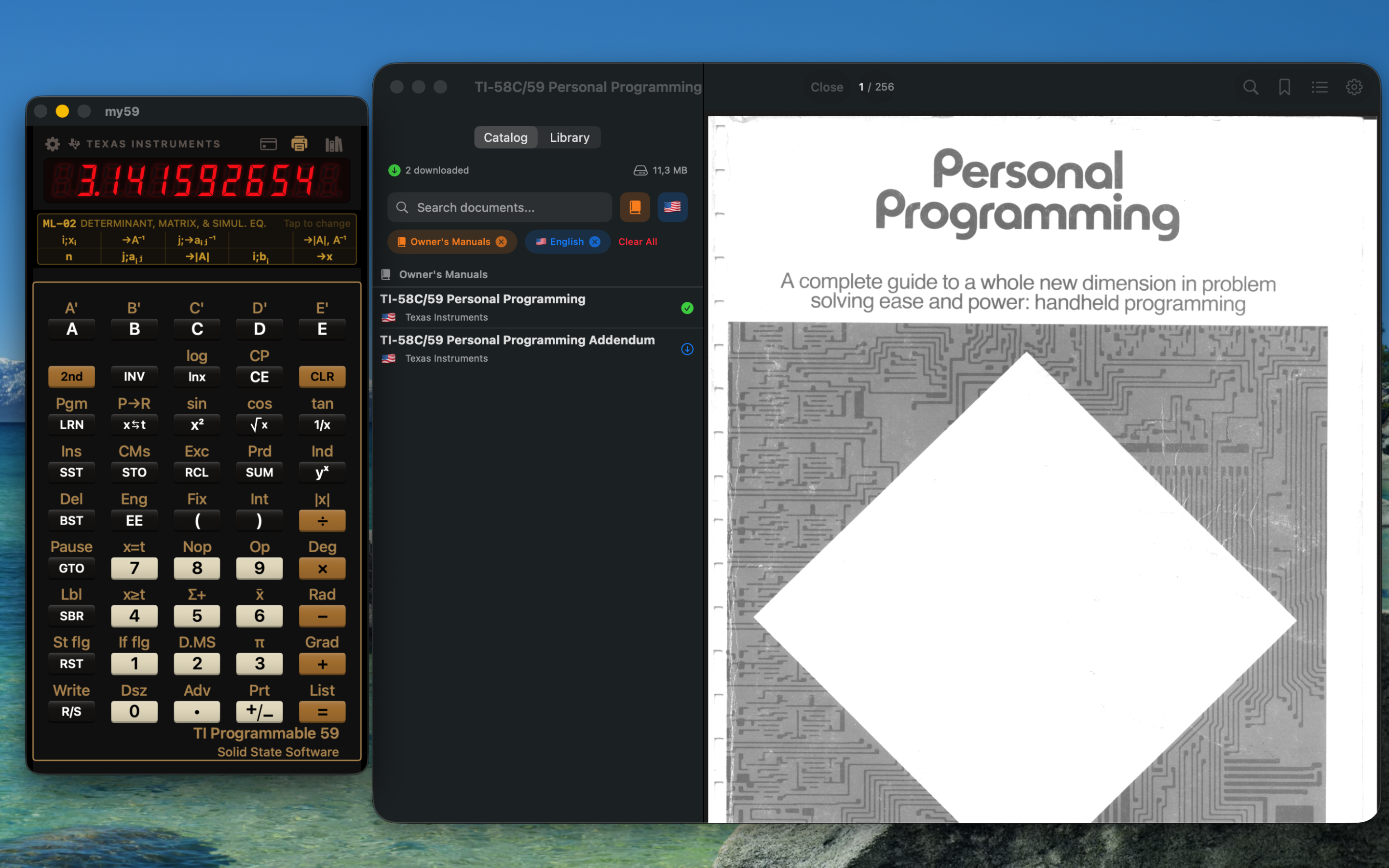 MY59 on macOS